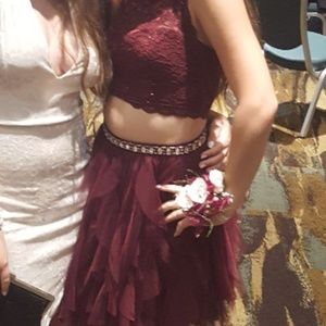 Marron homecoming dress